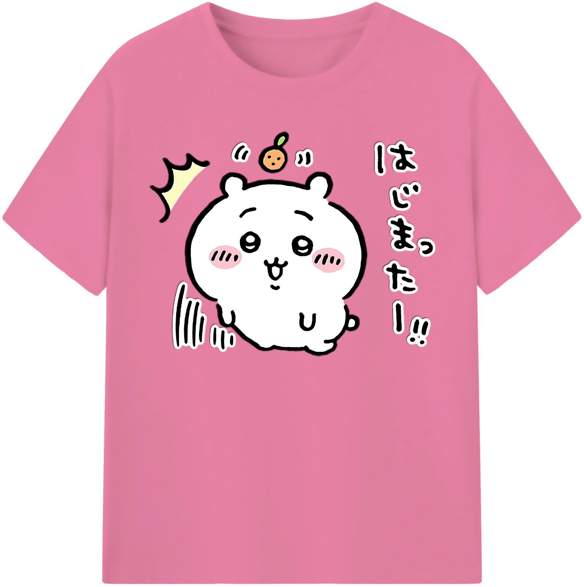 （画像用） ちいかわ ちいかわ Chii-kawa chiikawa 綿100％半袖Tシャツ（フロントプリント）